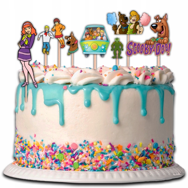TOPPER SCOOBY DOO NA TORT BABECZKI POSTACI 11 sztuk Marka inny