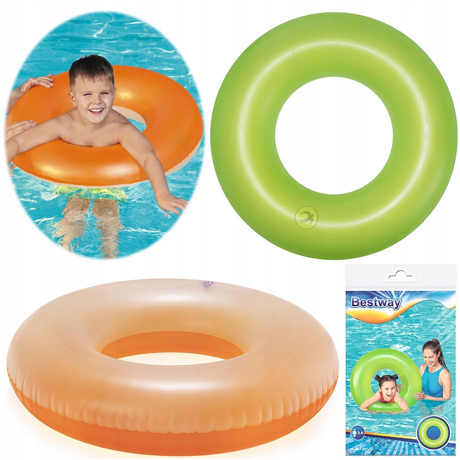 

Koło kółko do pływania dmuchane Neon Bestway 36024