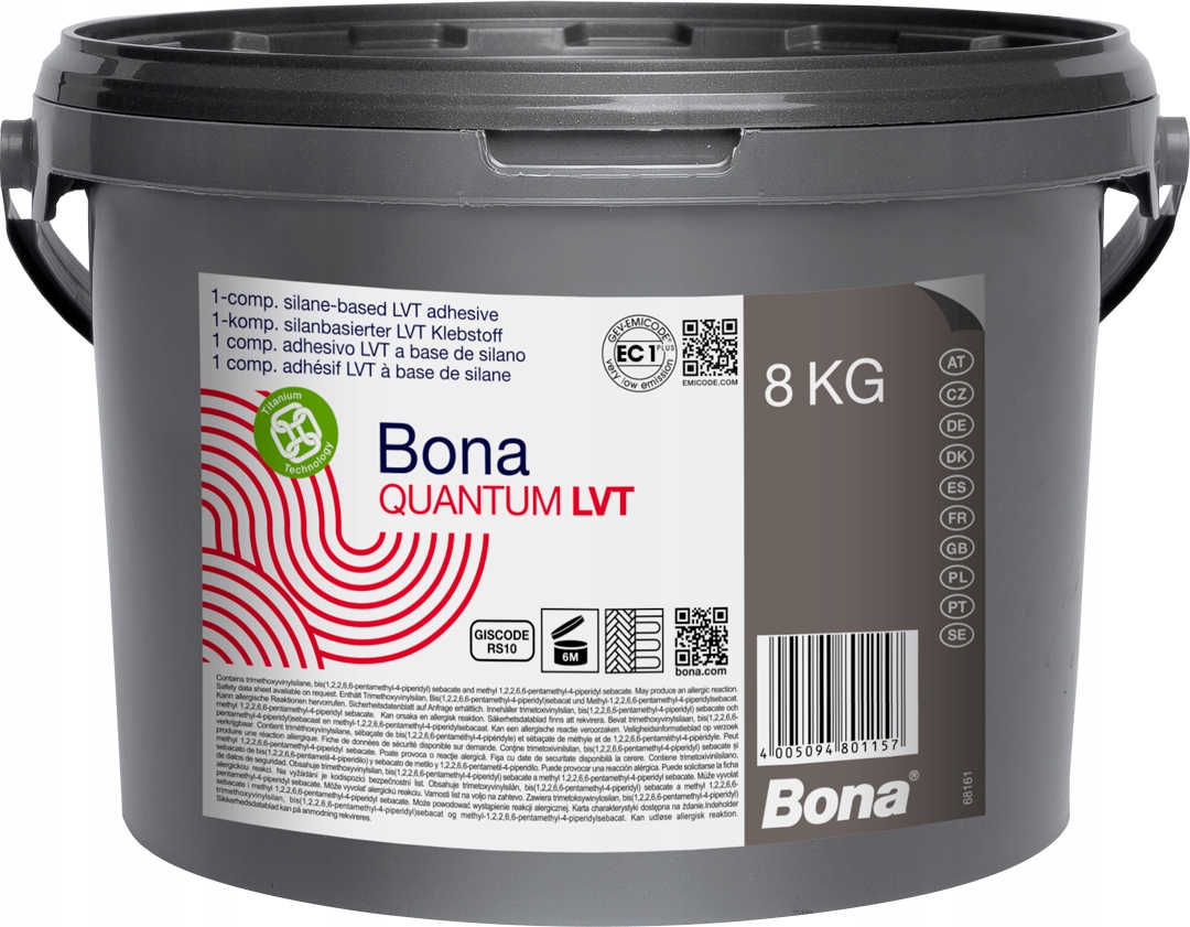 Bona Quantum Lvt 8 kg silanové lepidlo pro Lvt panely a vinylové dlaždice