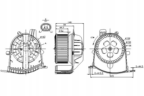 Ventilátor Dmychadla Nissens 7701056598 188052N RT8