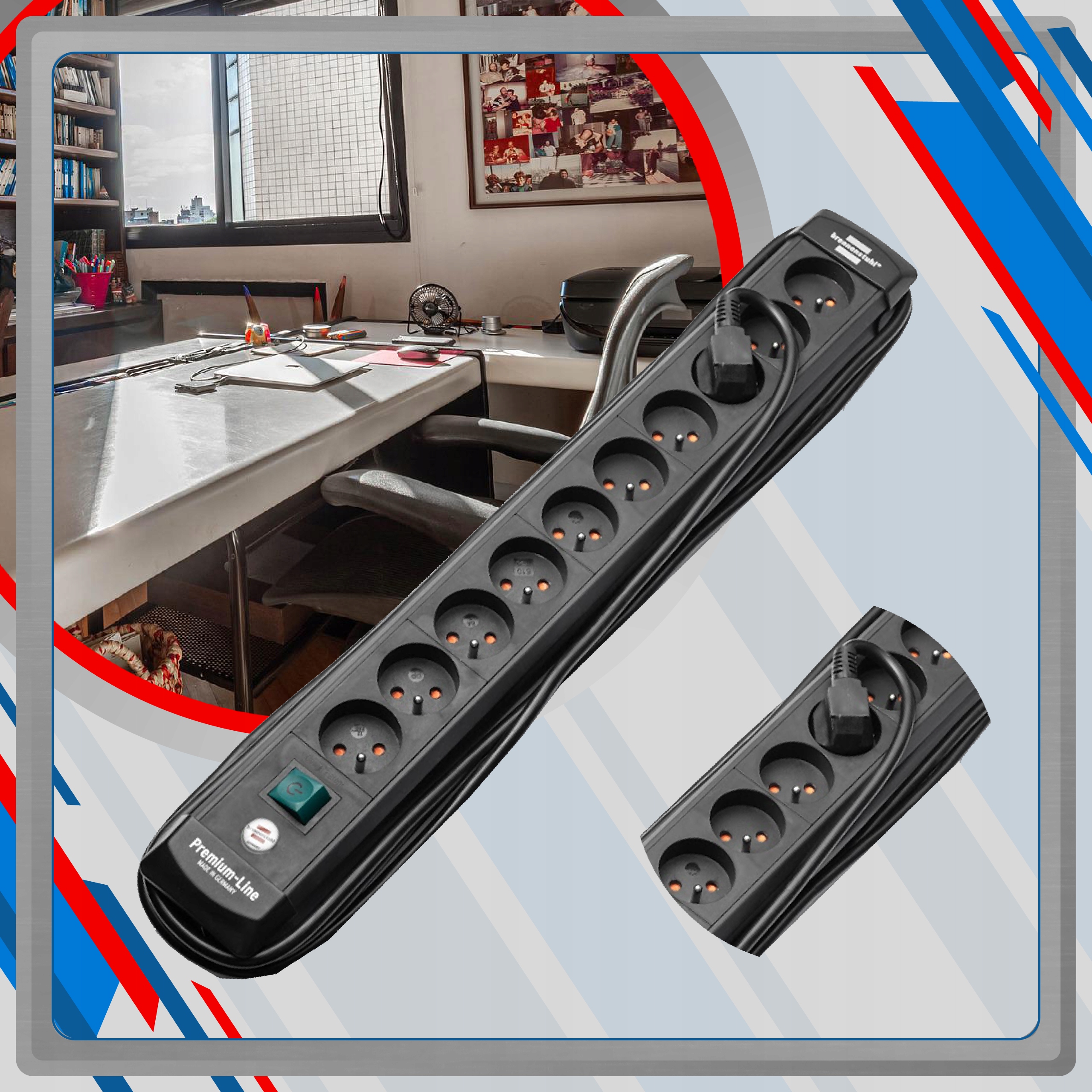 Listwa zasilająca z wyłącznikiem 3m Brennenstuhl Premium-Line 10 gniazd EAN (GTIN) 4007123667444