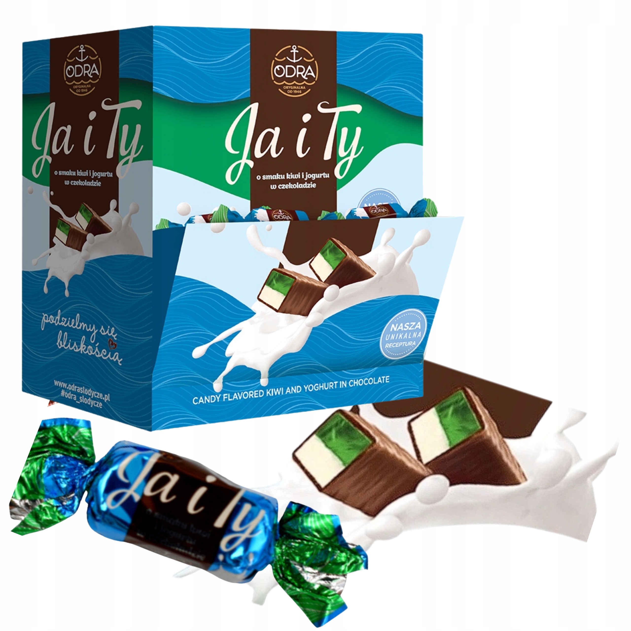 Odra Cukierki Ja I Ty Delikatny Smak Kiwi I Jogurtu W Czekoladzie 3 kg