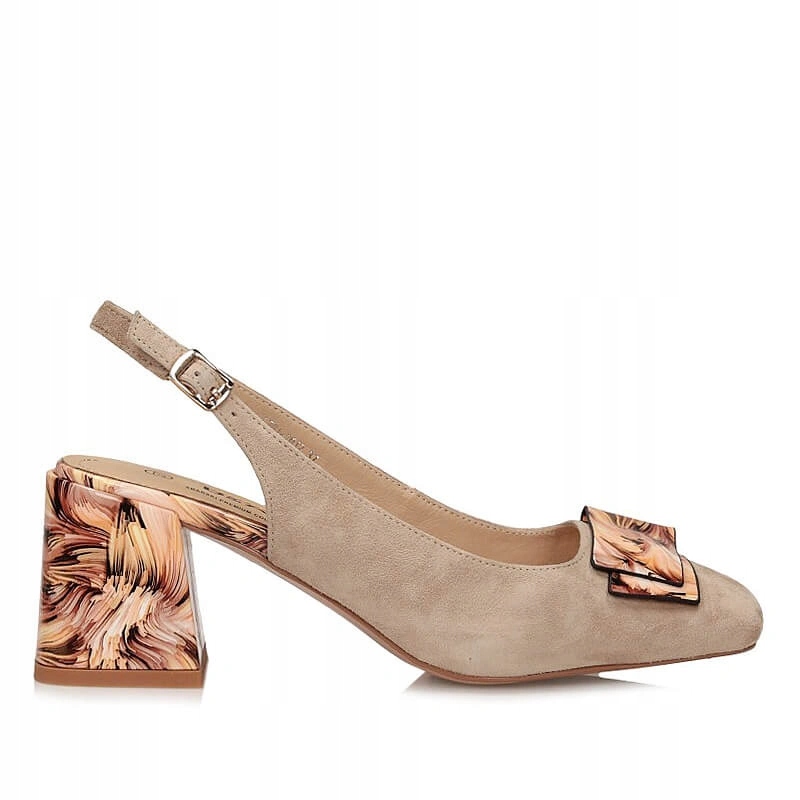 Dámské sandály S.Barski LZ61-2010 Pink béžové s odhalenou patou