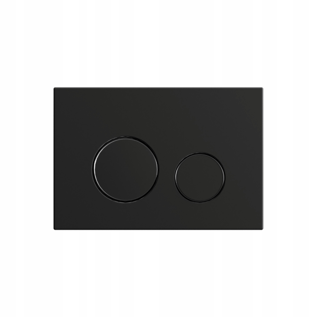 Černý Mat Splachovací tlačítko Nest pro Wc stojan Flaro Expert