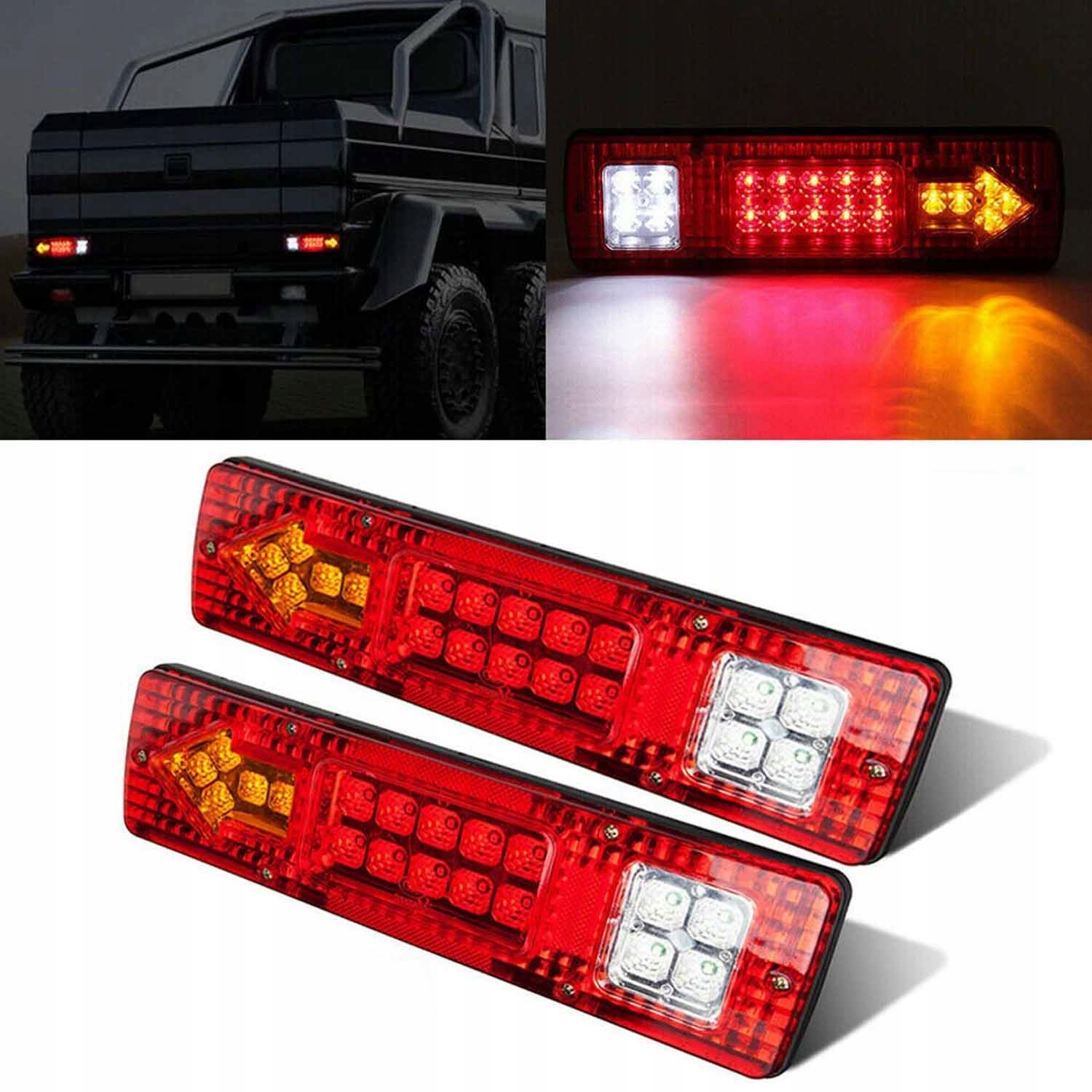 LAMPY LAMPA LEDOWE DO PRZYCZEPKI DIODOWA 12V SOLIDNA LAWETA Z PRZEWODEM LED Waga produktu z opakowaniem jednostkowym 0.5 kg