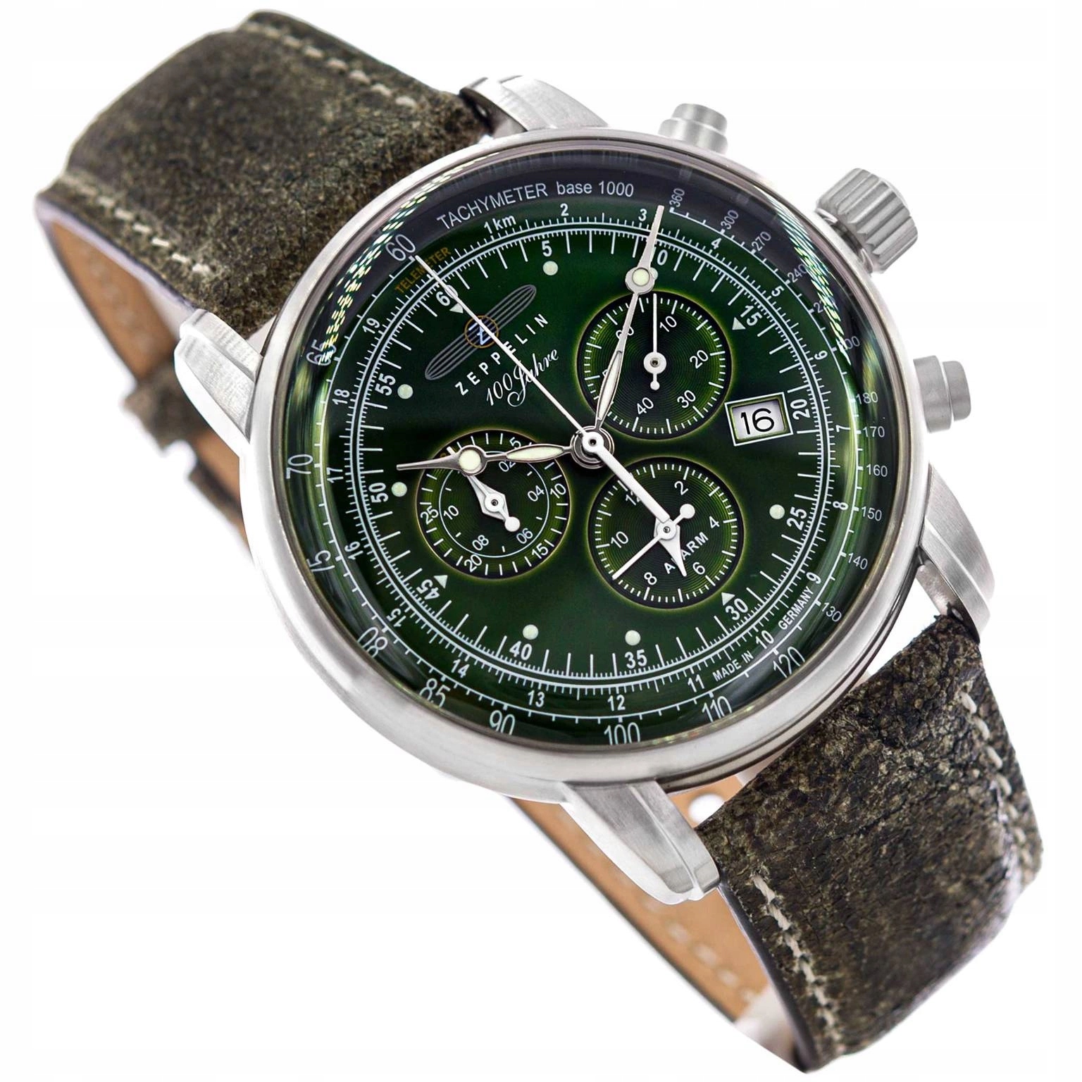 Pánské Hodinky Zeppelin 8680-4 100 Jahre Alarm