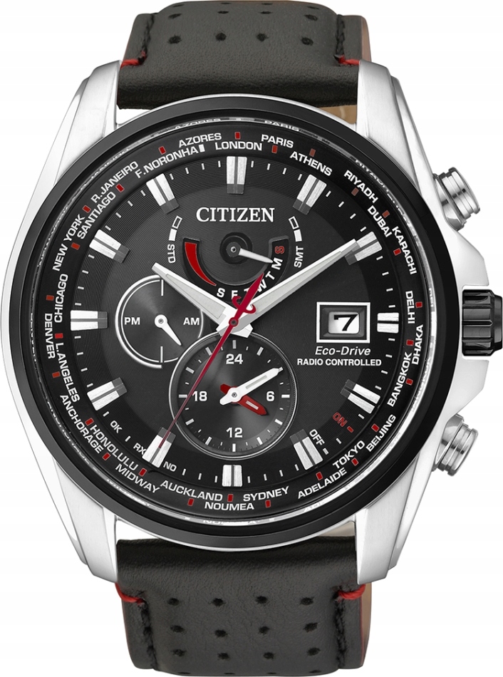 Zegarek męski Citizen AT9036-08E czarny sportowy