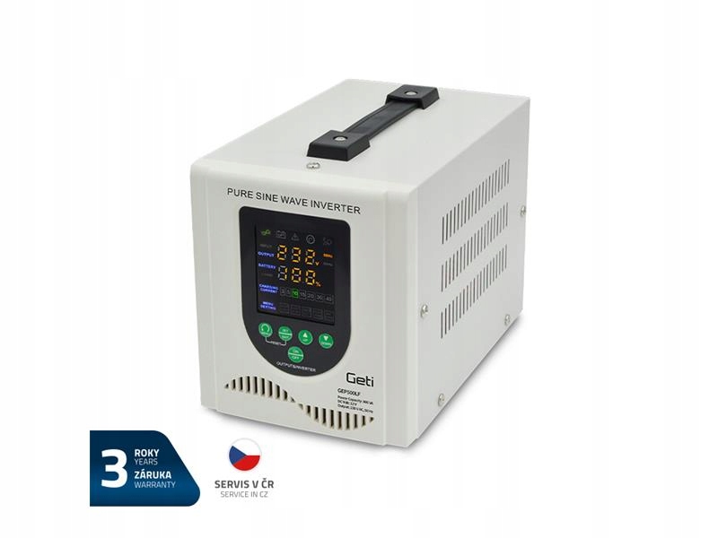 Zdroj záložní Geti GEP500LF sinus 500W (800VA)