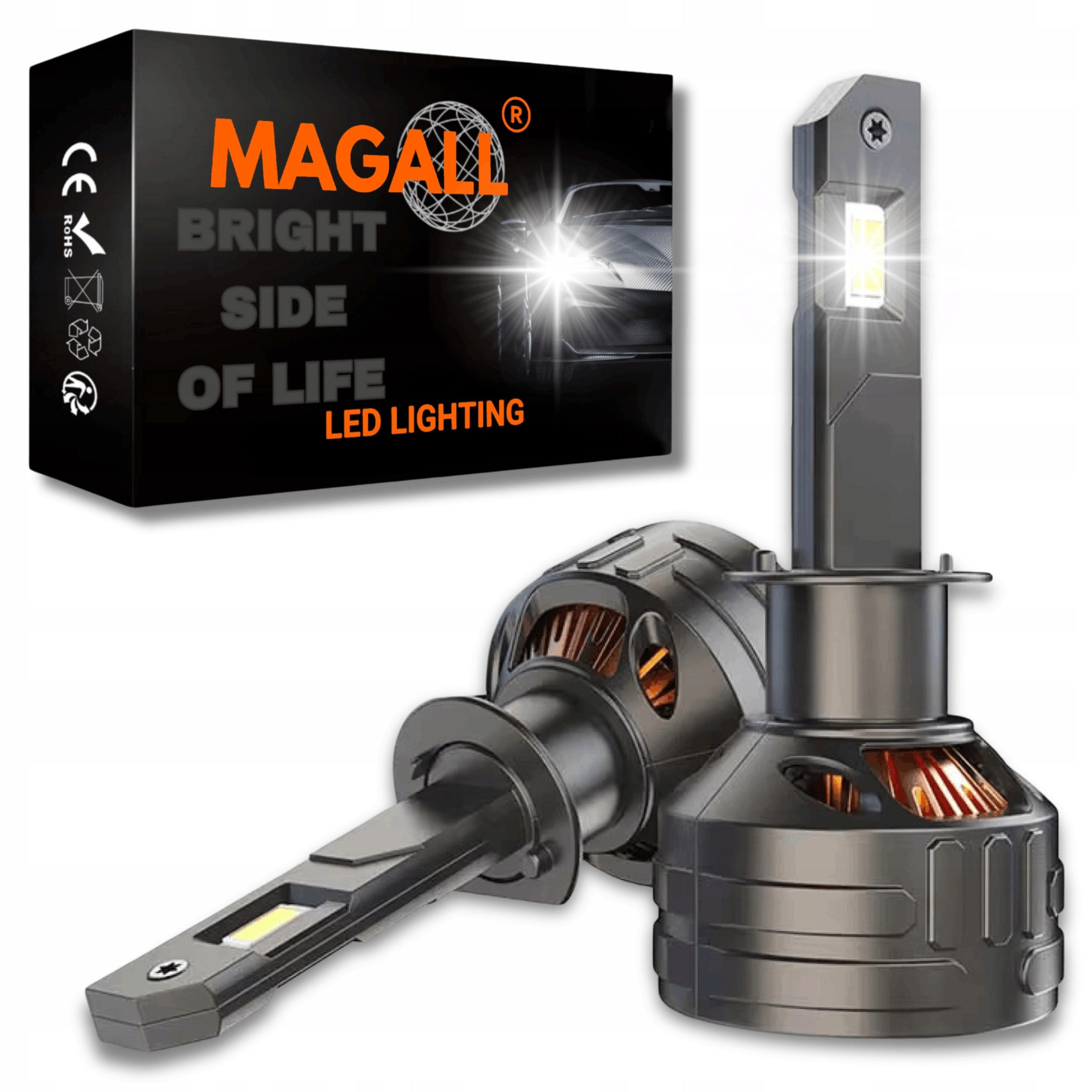 Žárovky H1 Led Canbus Magall Kronos Velmi Silné Bílé Světlo 36000LM 160W