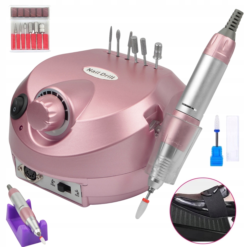 Bruska Na Nehty 65W pro manikúru a pedikúru Profesionální Silná Frézy