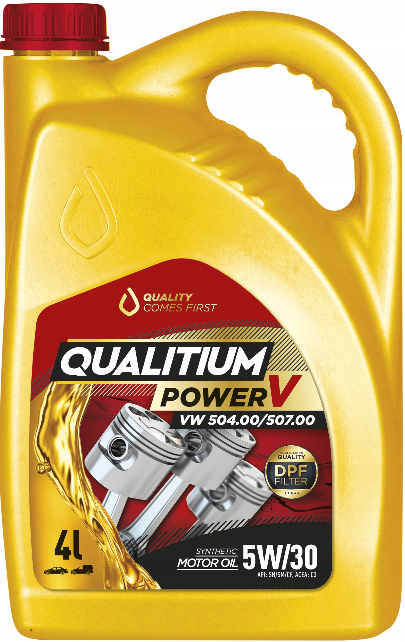 Qualitium power v c3 5w30 4l sn/sm, 504.00/507.00, 229.31/229.51, bmw ll-04