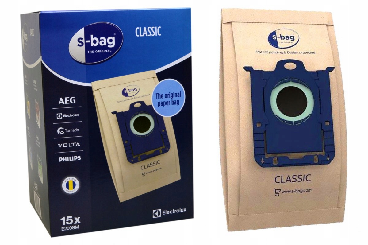 Worki S-bag E200SM do odkurzacza Electrolux Aeg Philips 15 szt