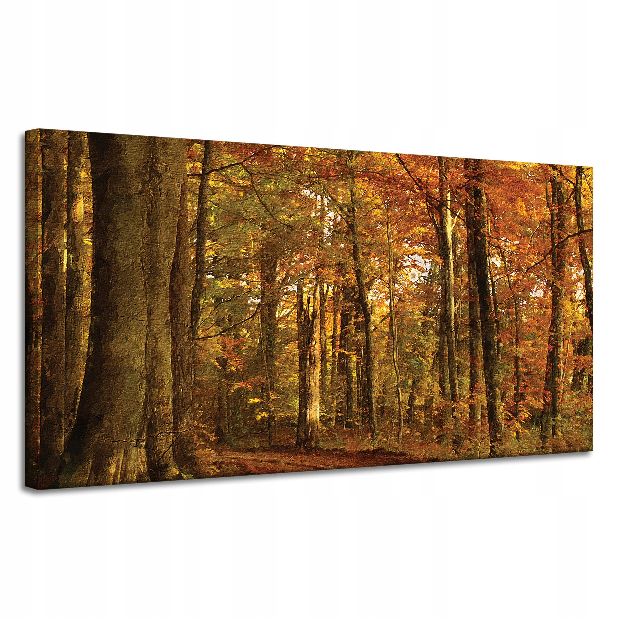 Obraz na plátně Pastelový styl Stromy Les na podzim 120x60 cm