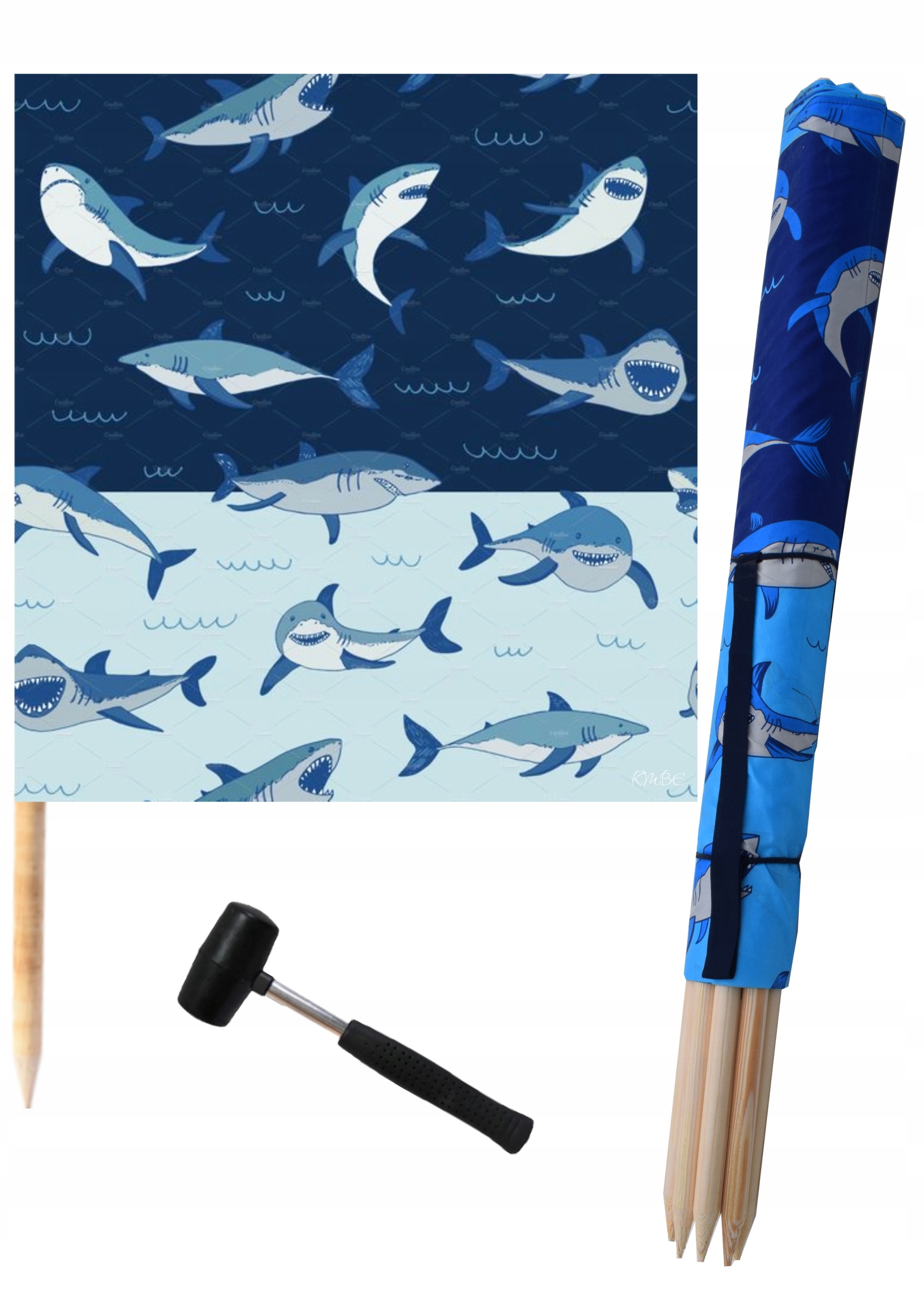 Paraván Plážový 12M Žralok Výrobce Kladivo Bonus Výrobce