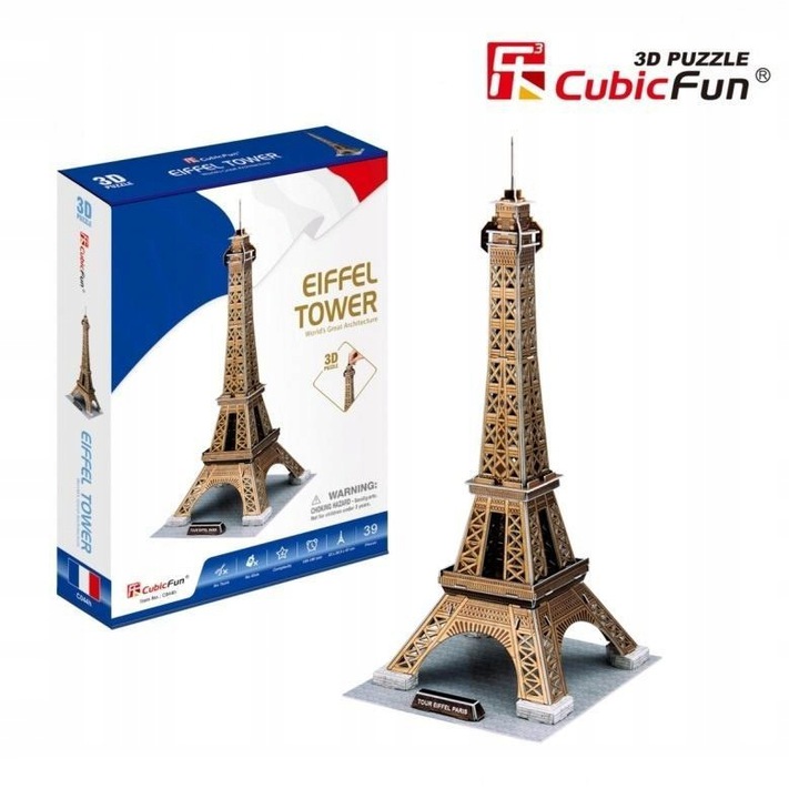 

Puzzle 3D Cubic Fun 39 El. Wieża Eiffel'a