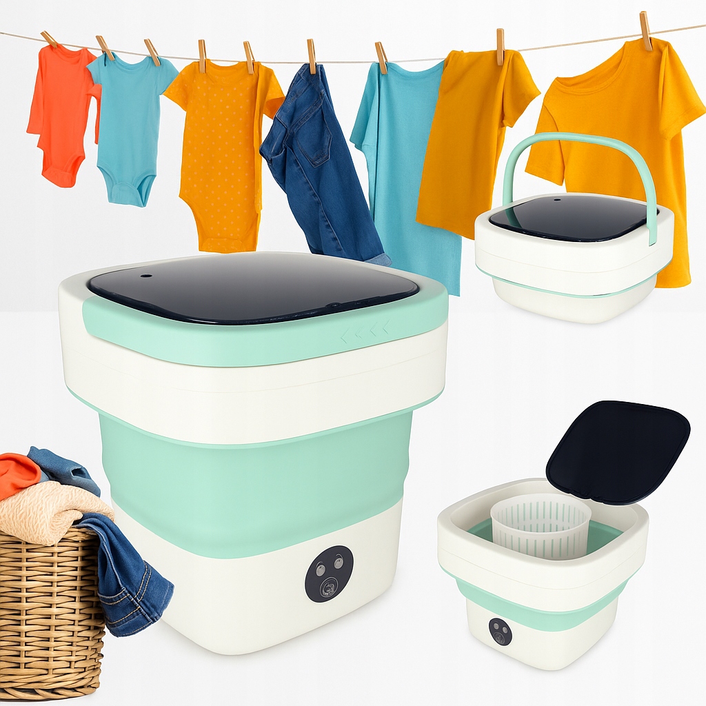 Składana Mini Pralka Pralka Składana 12L