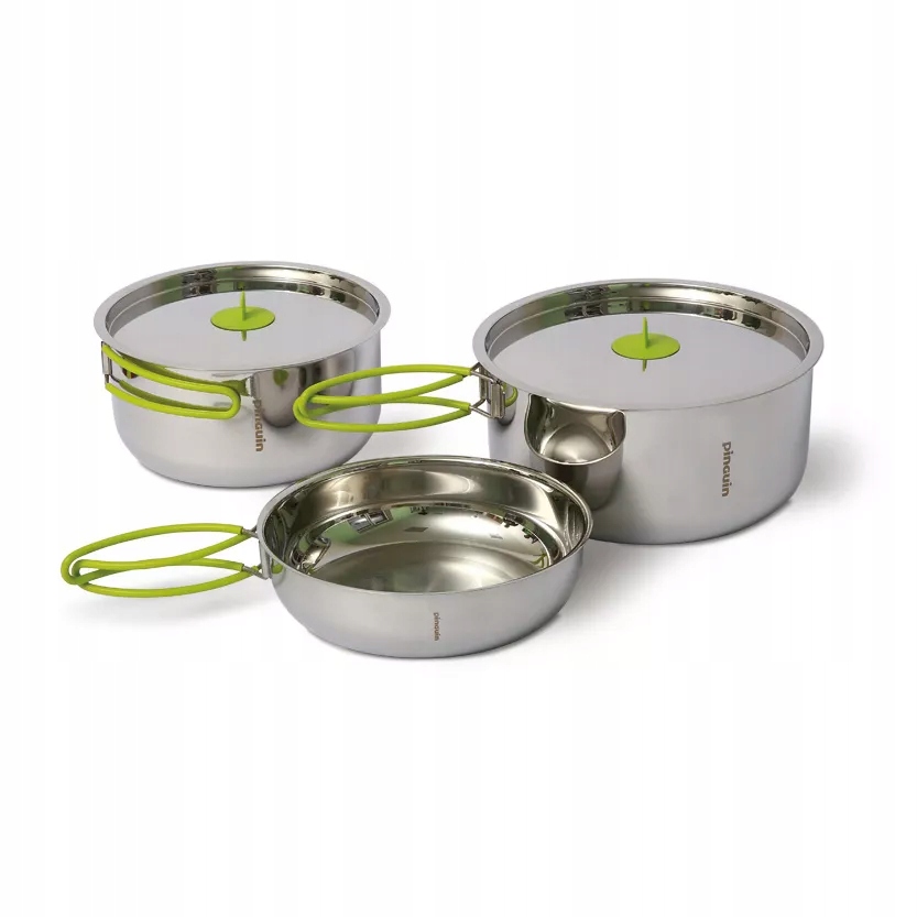 Zestaw garnków turystycznych Pinguin Duo Steel S
