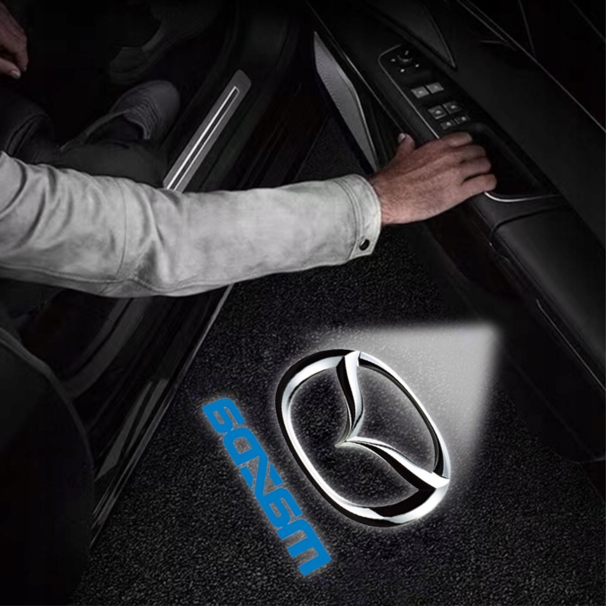 MAZDA 2X LED LOGO PROJEKTOR DO AUTA LAMPKA RZUTNIK AKCESORIA MAZDA 6 Producent inny