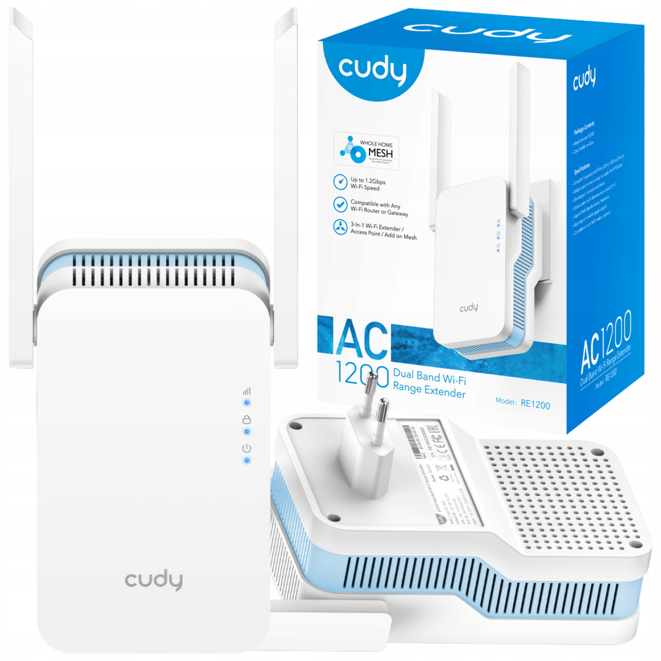 Access Point opakovač Cudy RE1200 5Ghz Wifi 5 802.11ac zesilovač signálu