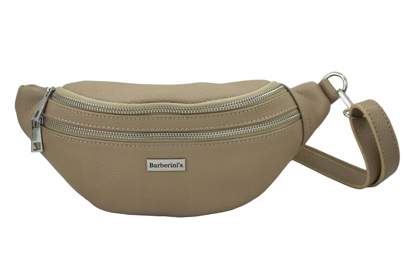 Dámská funkční ledvinka z přírodní kůže béžová