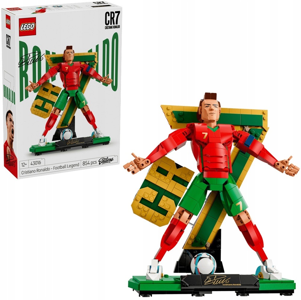 stavebnice Lego Cristiano Ronaldo fotbalová legenda CR7 854 dílků 43016