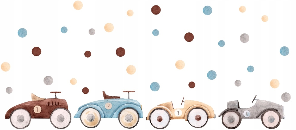 

Naklejki ścienne dla dzieci Samochody D343 150cm