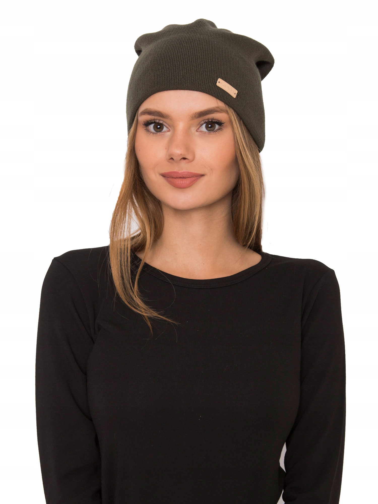 

Czapka Damska Zimowa Basic Wełna Ciepła