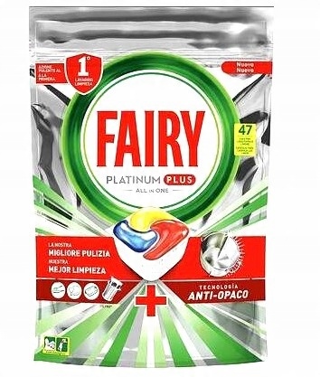 

Fairy Platinum Plus Lemon kapsułki do zmywarki 47