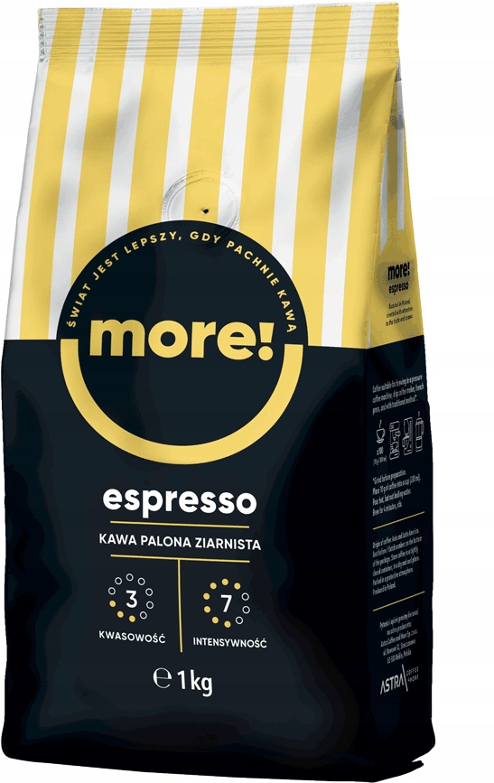 Levně Astra More Espresso Káva zrnková 1 kg