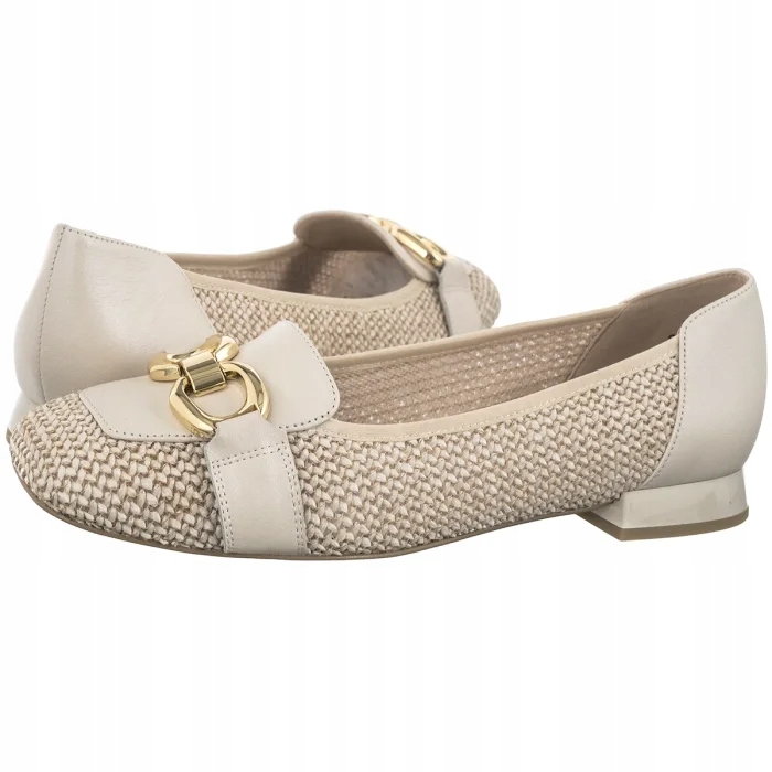 Boty Mokasíny Caprice Béžové 9-24201-46 199 Offwhite Comb Béžové