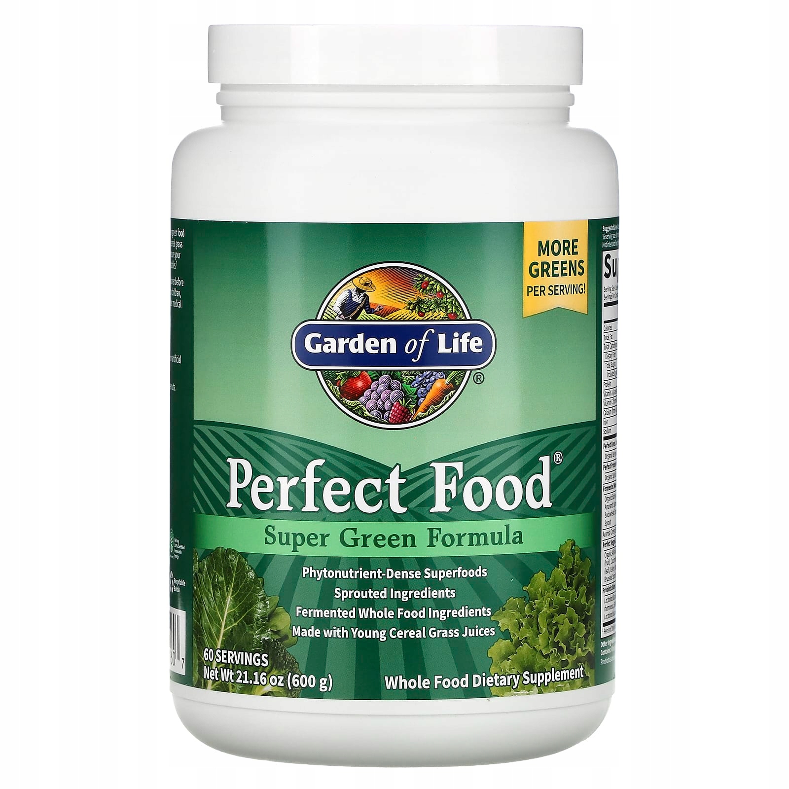 Garden of Life, Perfect Food, Green Formula, 600 g