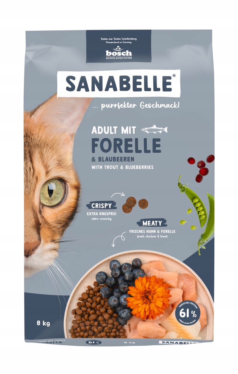 Sanabelle Adult Sucha Karma Dla Kota Z Pstrągiem 8 Kg