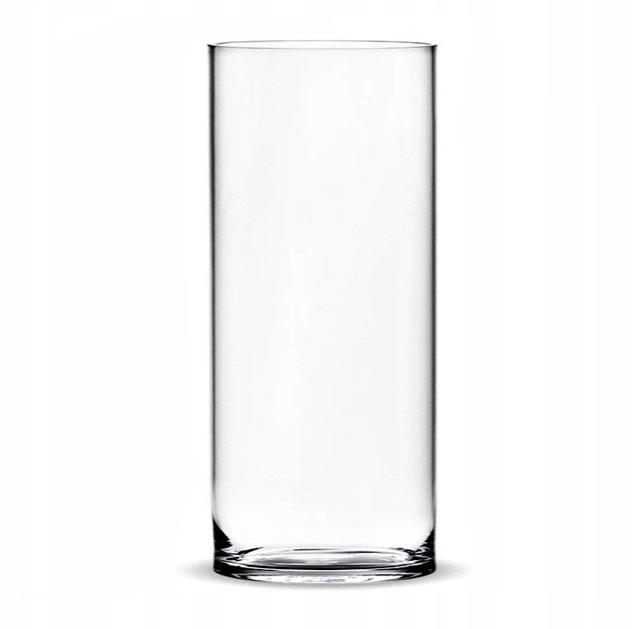 

wazon szklany cylinder świecznik tuba h40 d15