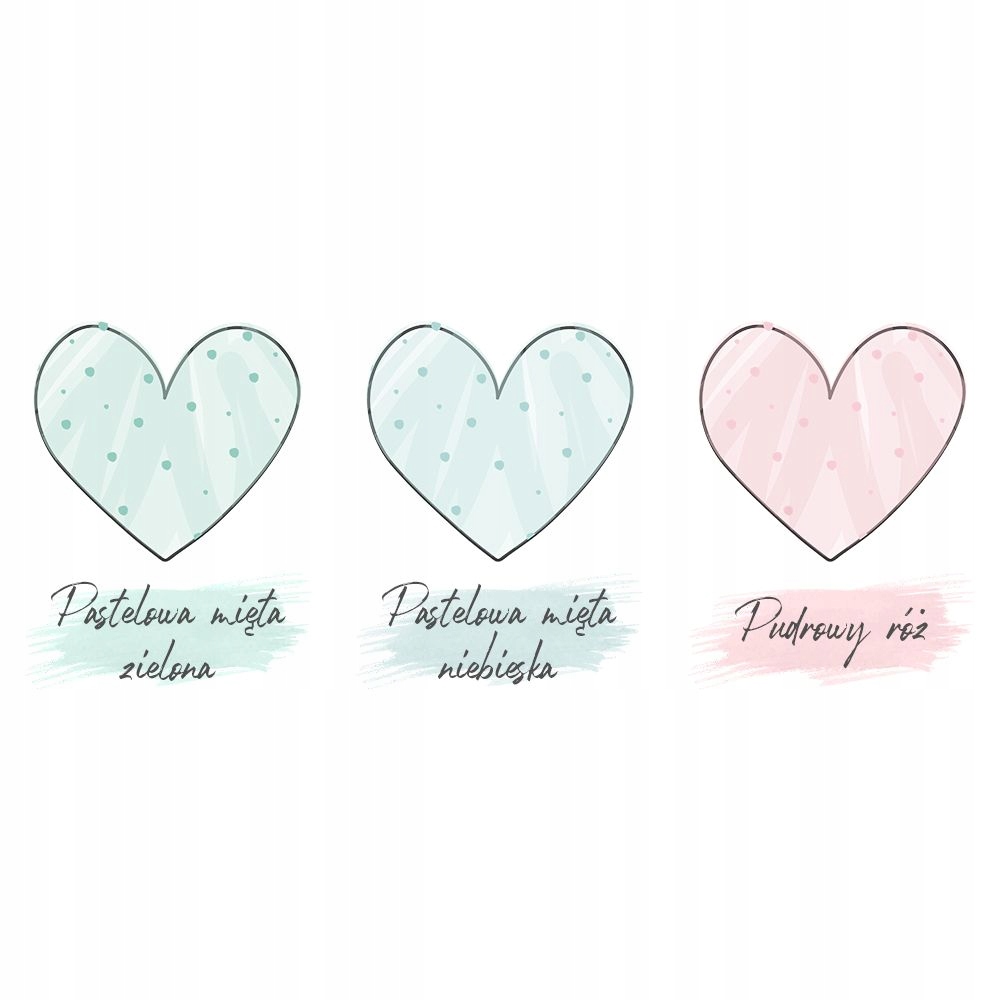 NAKLEJKI NA ŚCIANĘ ZESTAW SERDUSZKA SERCA NIEBIESKIE Marka YokoDesign