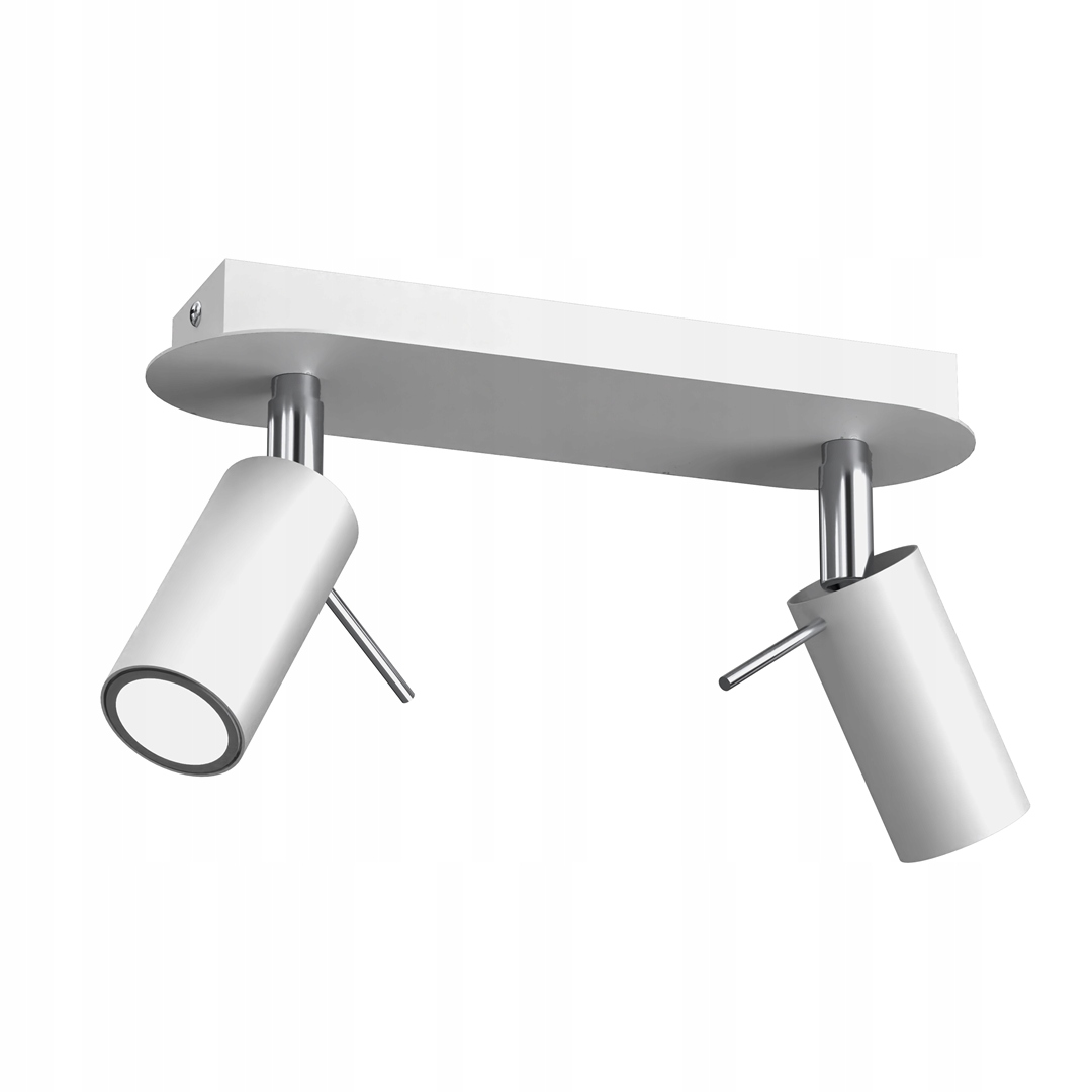 Stropná lampa Preston White/chrome 2x mini GU10