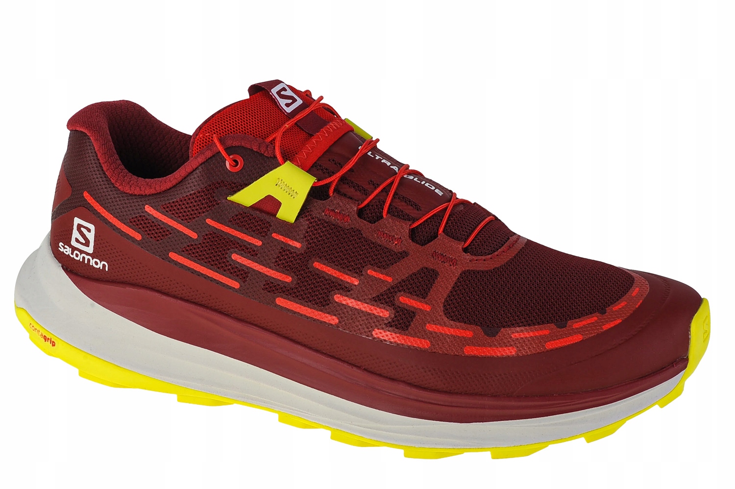 Salomon Ultra Glide (44 2/3) Pánské běžecké boty z tkaniny Bordó