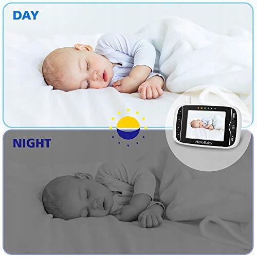 HELLOBABY Elektroniczna Niania Kamera LCD 32" z Nocną Wizją — miniatura 5