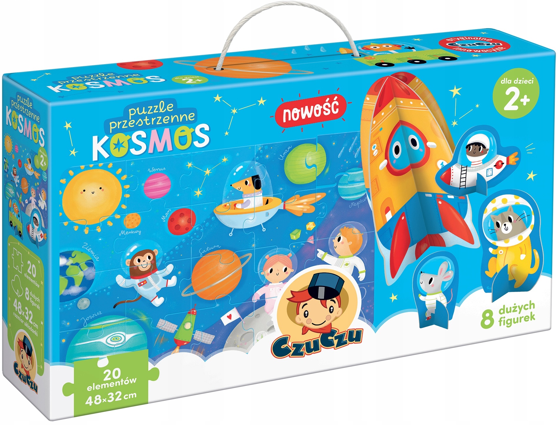 

CzuCzu Puzzle przestrzenne Kosmos 20 el. 8 Figurek
