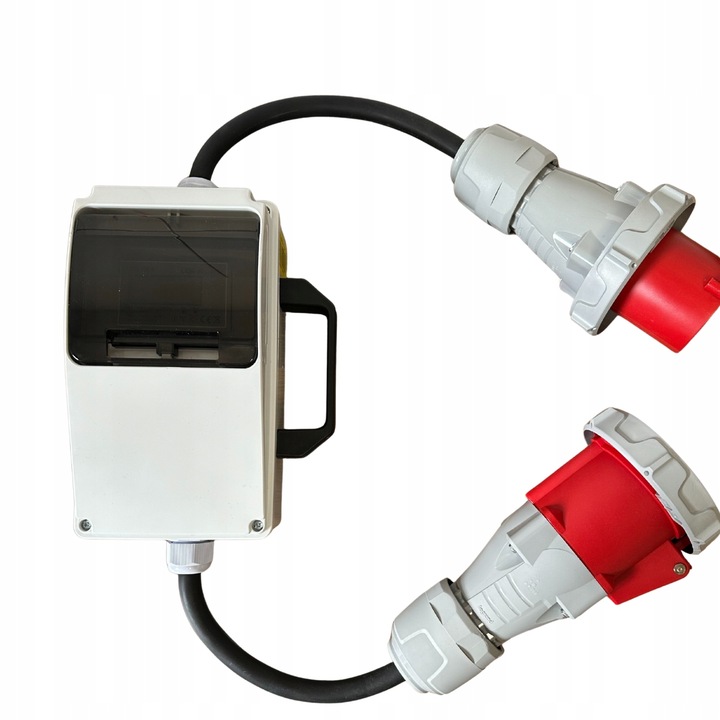 Mobilní elektroměr 63 A 400 V IP44 šedý, 5 modulů