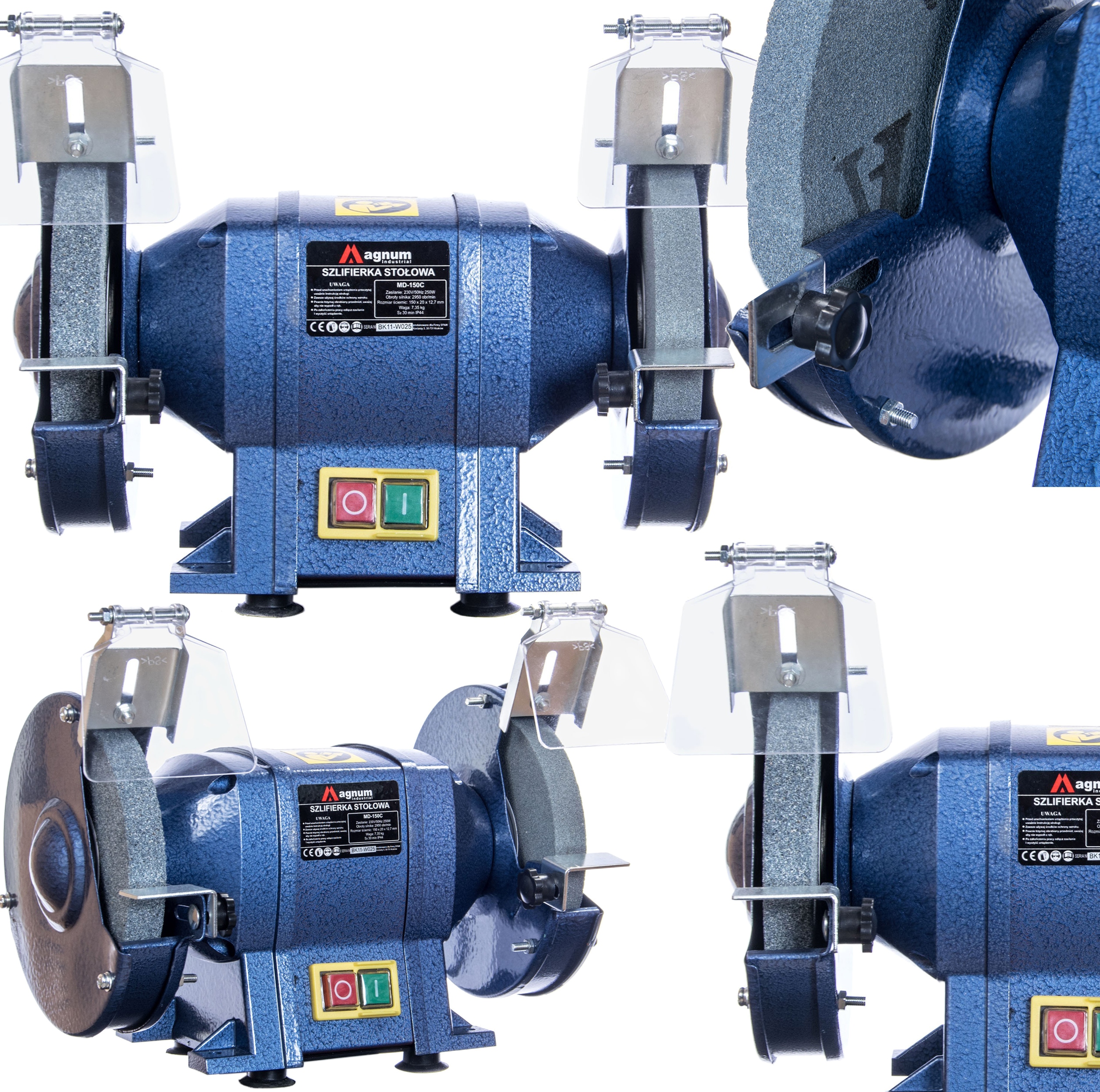 Profesionální Dvoukotoučová Stolní Bruska Magnum DSC-150 Wp 250W