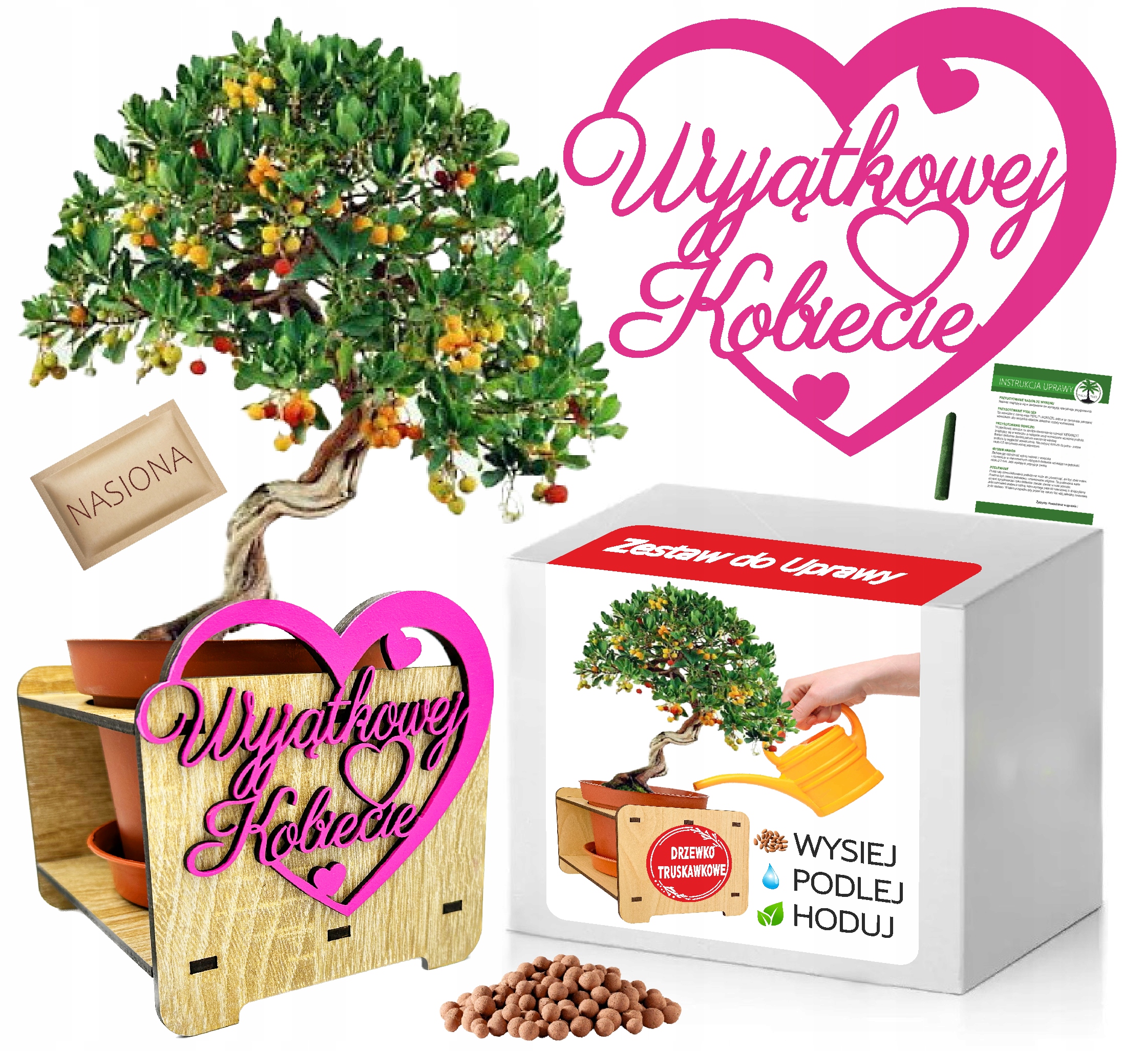 

Zestaw Bonsai Drzewko Truskawkowe Dzień Kobiet