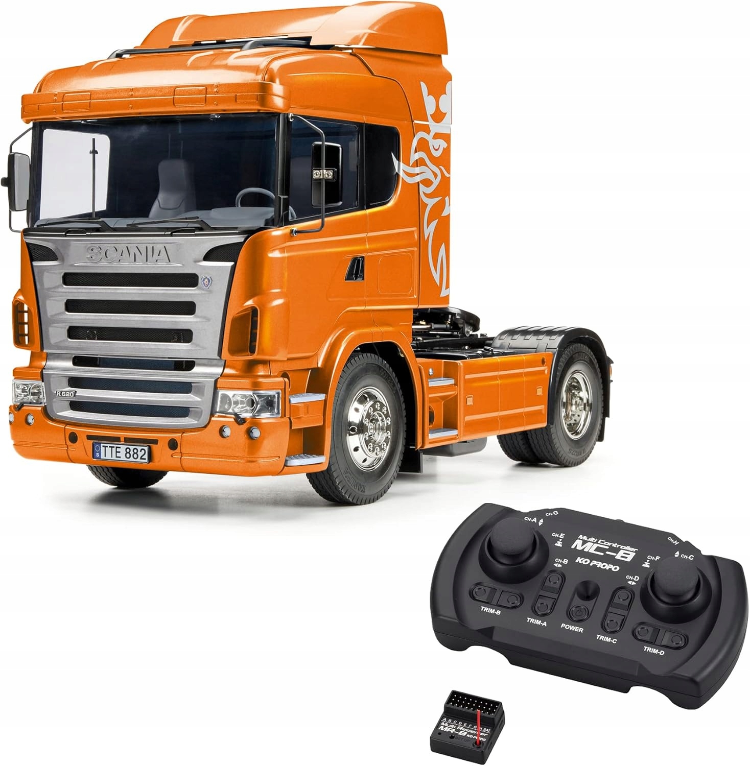 Scania R470 Highline Orange Edition Tamiya 1:14 RC do składania prezent