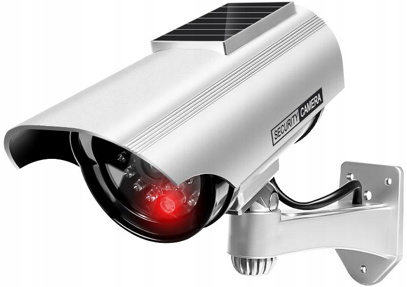 SOLARNA ATRAPA KAMERY ZEWNĘTRZNEJ CCTV DIODA LED PANEL SŁONECZNY 360° Model Atrapa Kamery