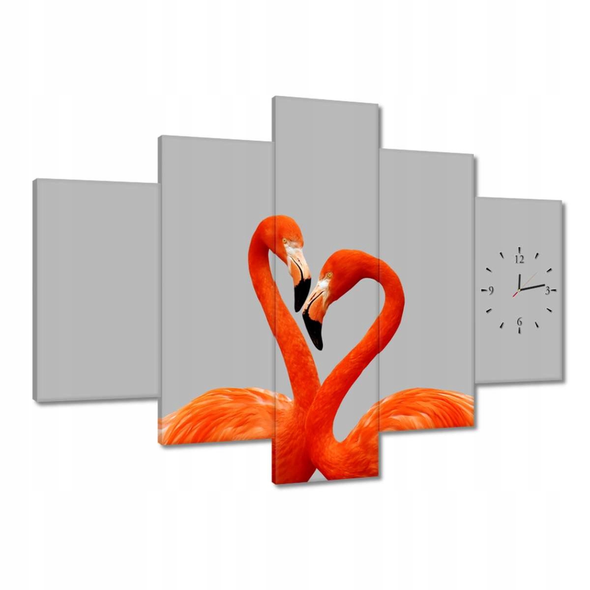Nástenné hodiny 150x105 Flamingi