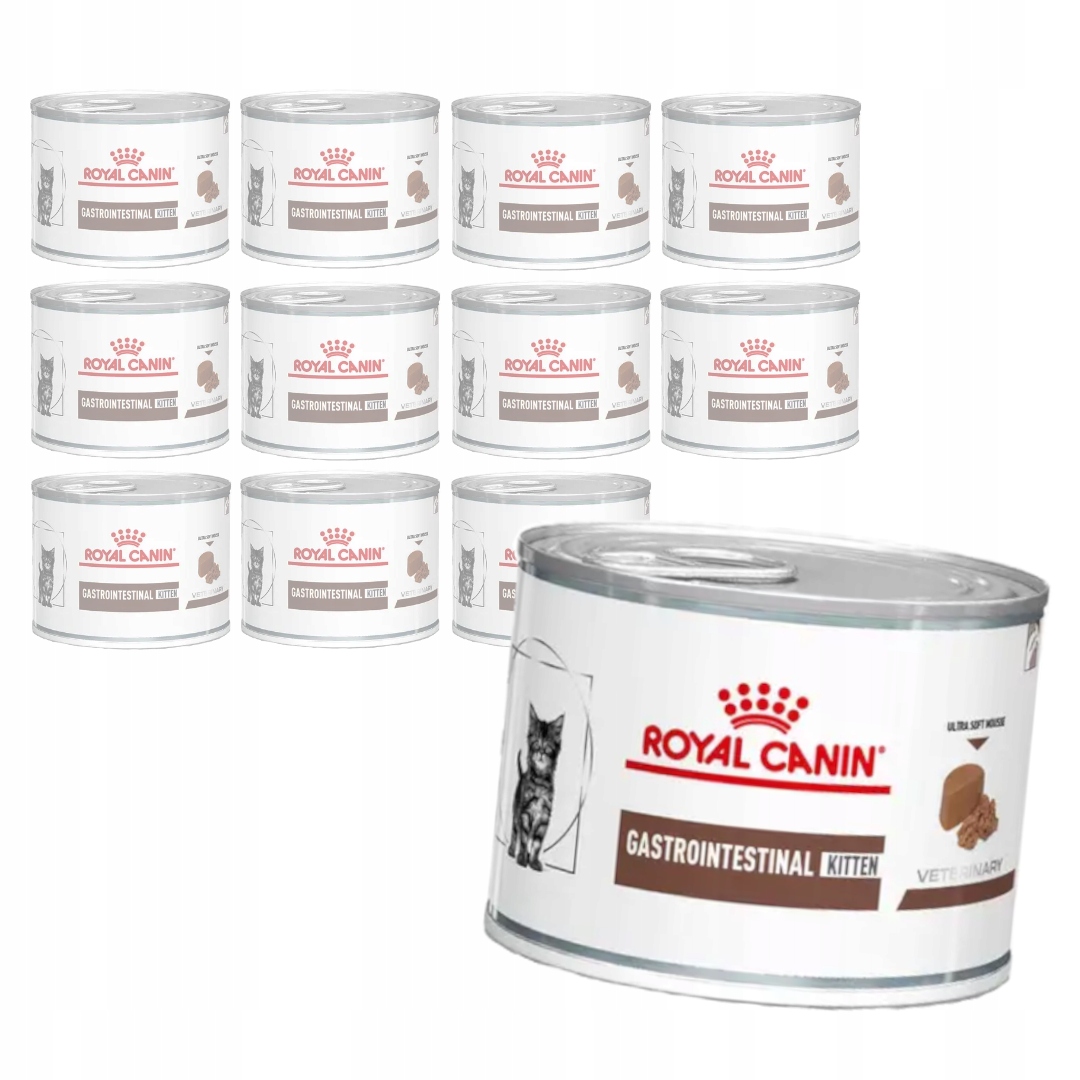 Levně Royal Canin Veterinary Gastrointestinal 12x195g Vlhké Krmivo pro koťata Pěna