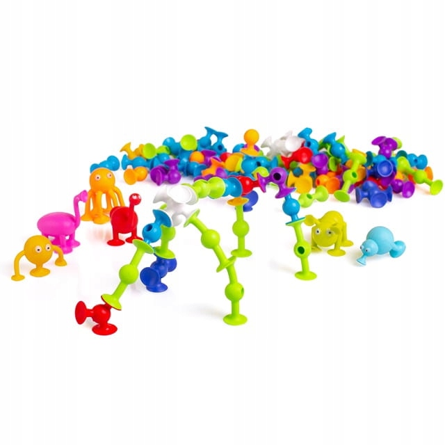 PRZYSSAWKI RZUTKI KLOCKI KONSTRUKCYJNE KOLOROWE EAN (GTIN) 5904659174912