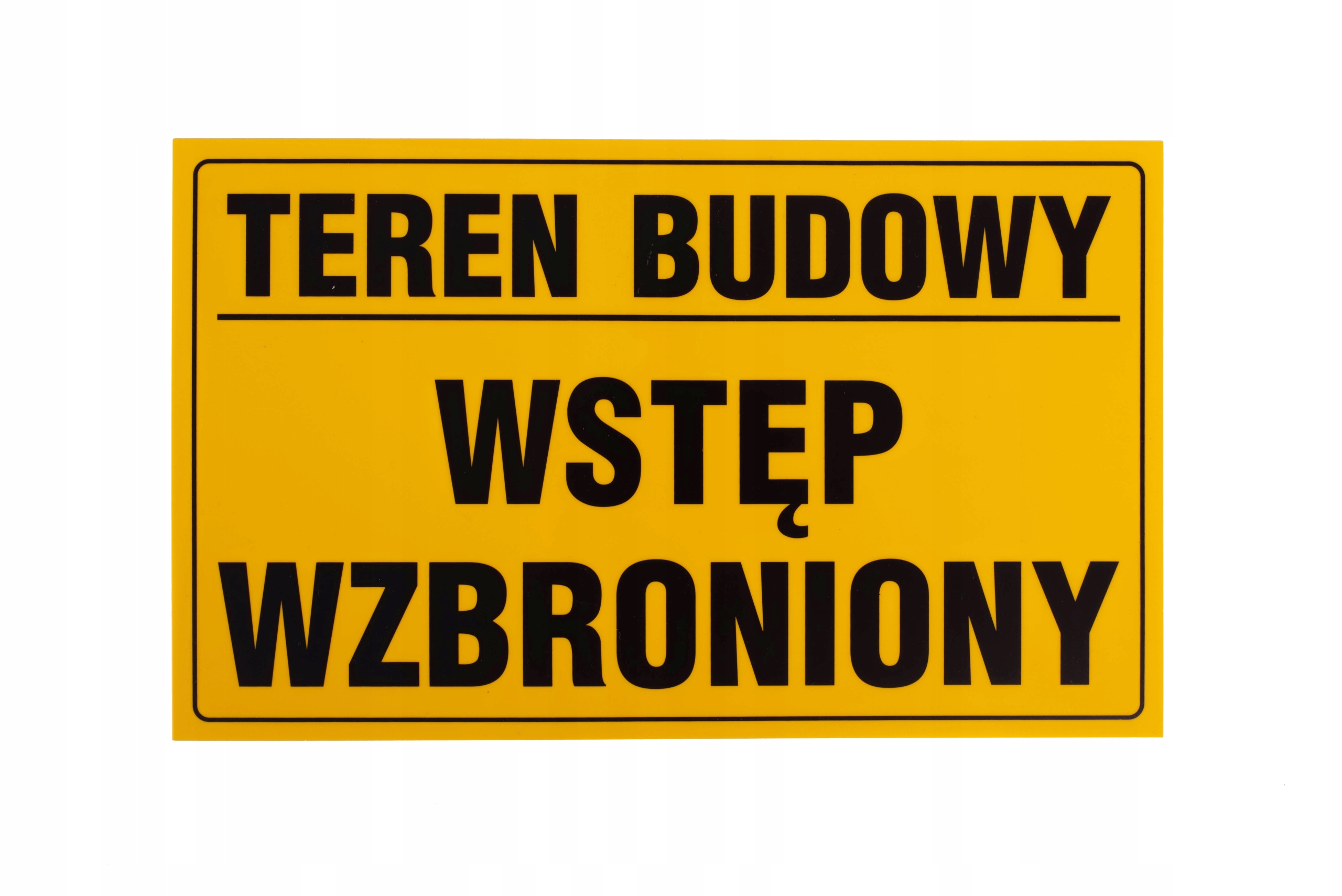 

Tablica tabliczka informacyjna ostrzegawcza 20x33