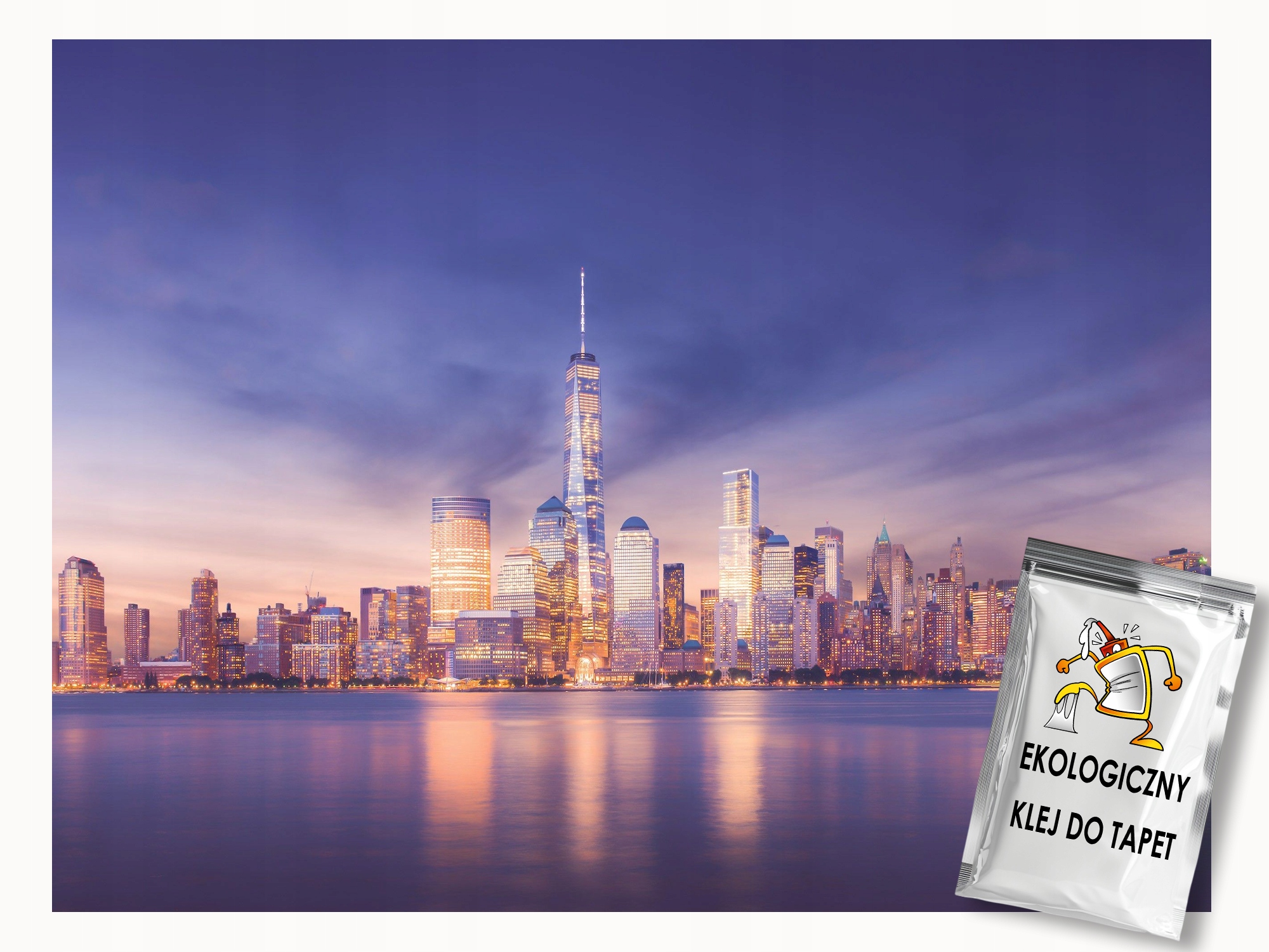 Fototapeta Flizelina New York Mrakodrapy Západ Slunce 200x140 lepidlo