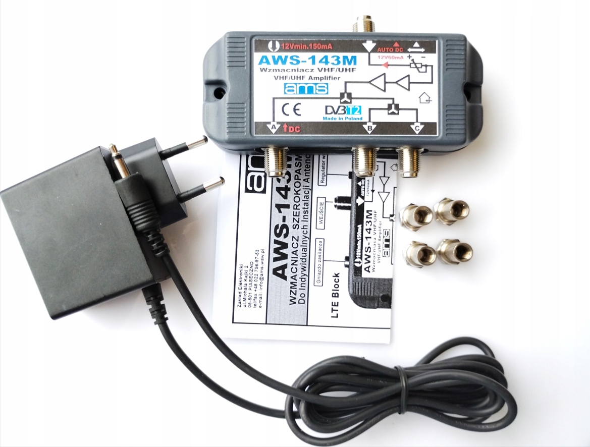 Усилитель антенны AWS-143M 15 / 20DB AMS