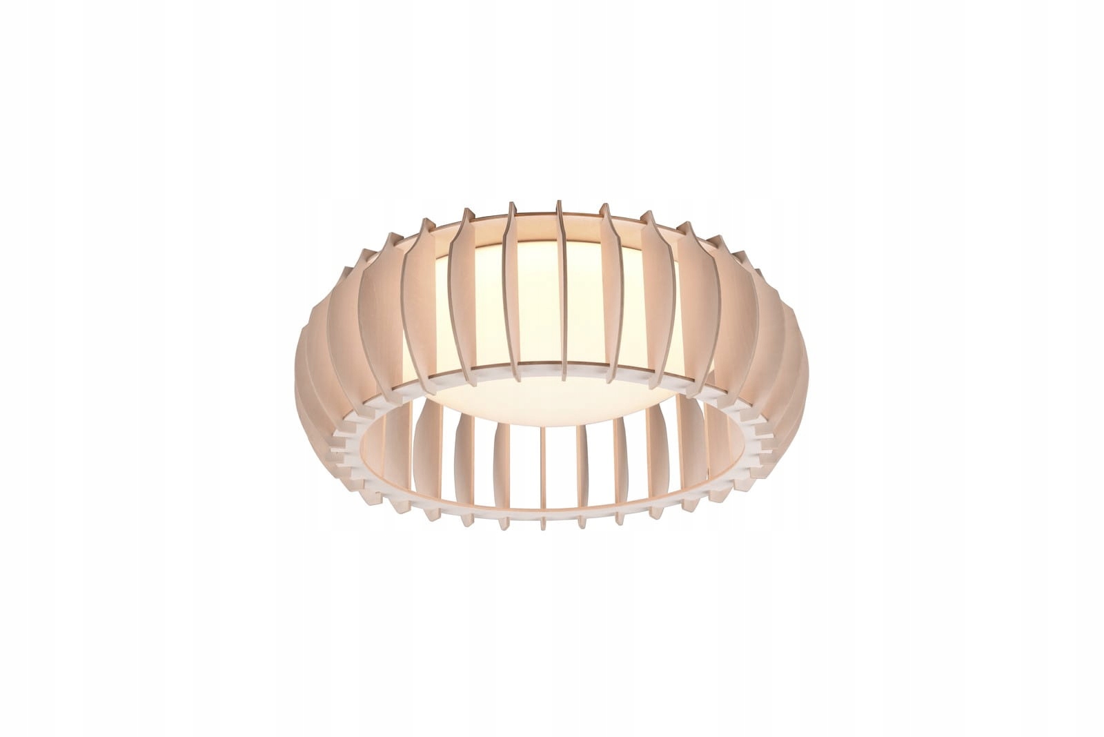 Led stropná lampa Monte drevo/biela 16W teplé svetlo Rl